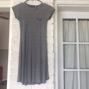 BDG Striped Lettuce Edge Dress